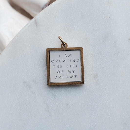 Gold Creating Life Pix Charm