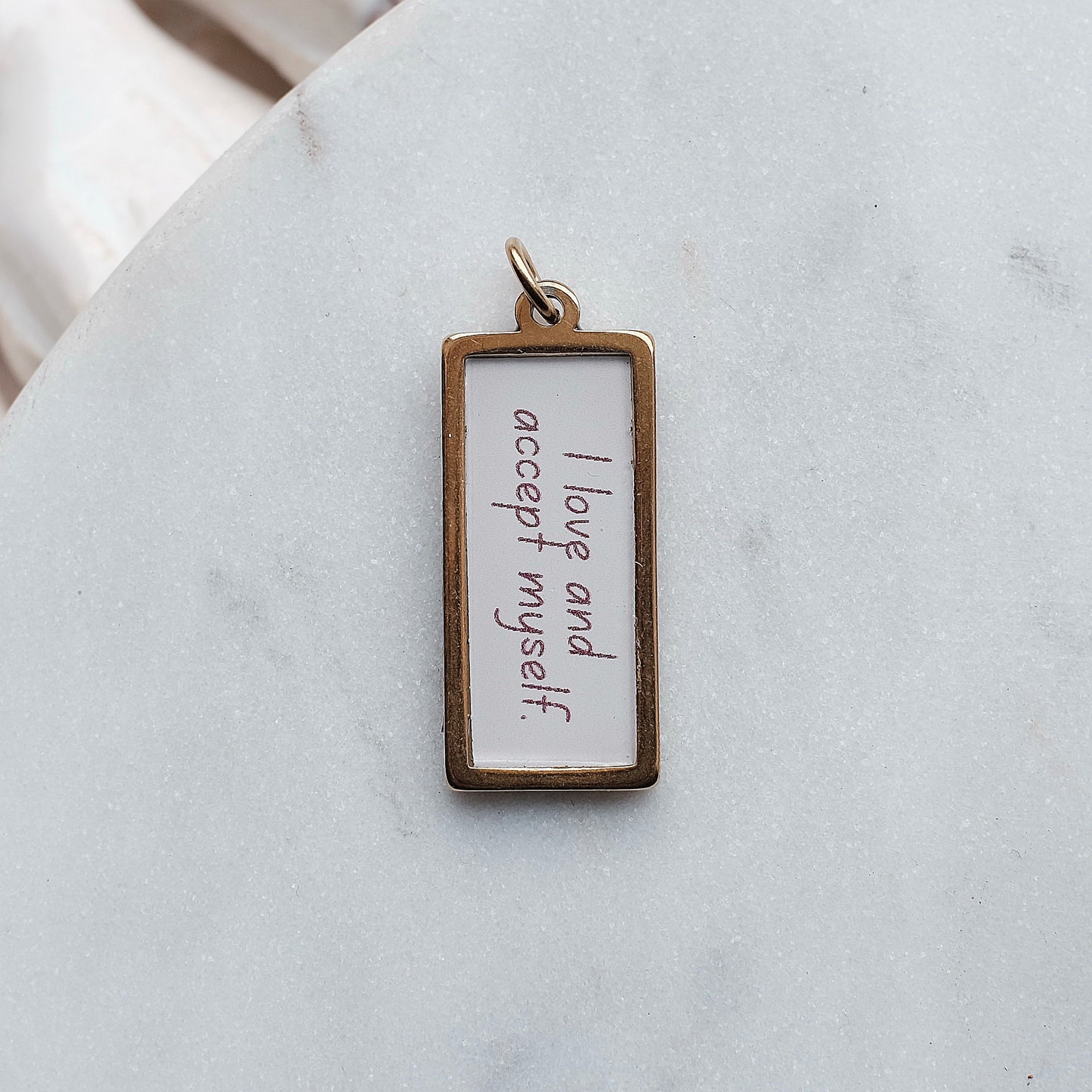 Gold Love Myself Charm