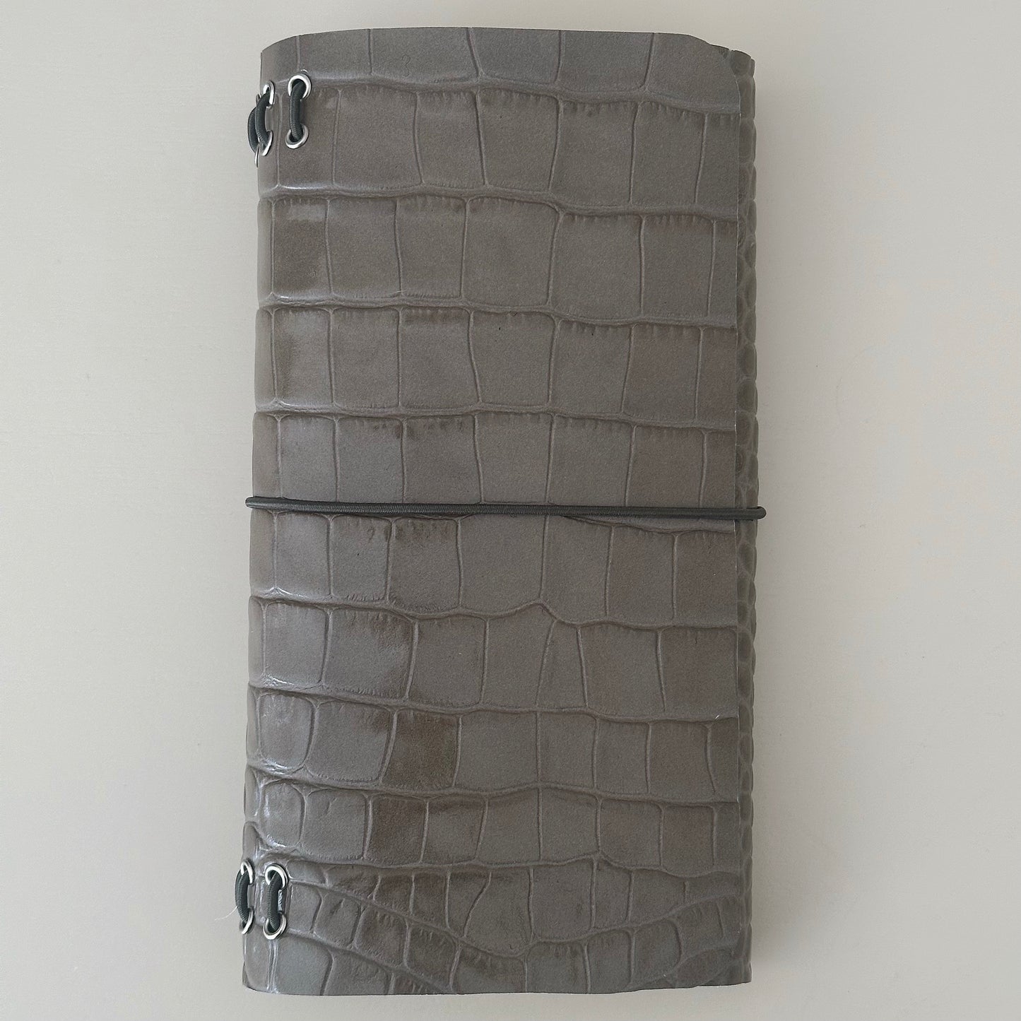 Medium Sage Croc Journal